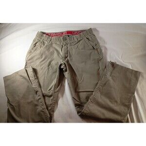 Nwot Under Armour Stretch Golf Work Chino Dress Pant Jean Men Sz 36-34 Khaki